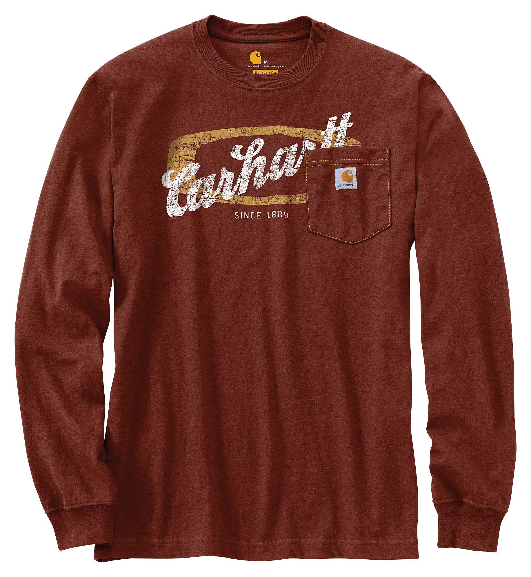 Carhartt RelaxedFit Heavyweight Pocket Script Graphic LongSleeve T